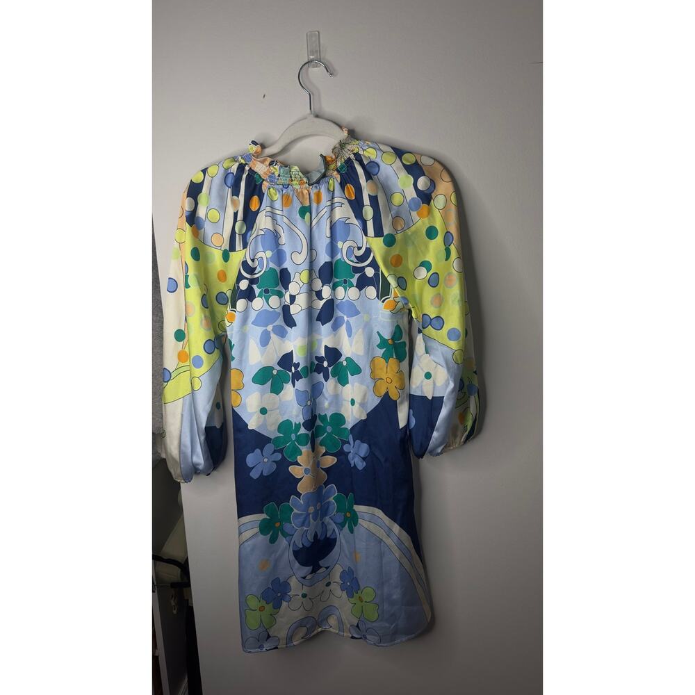 CIEBON Drea Floral Print Long Sleeve Minidress Size Small - Picture 5 of 7